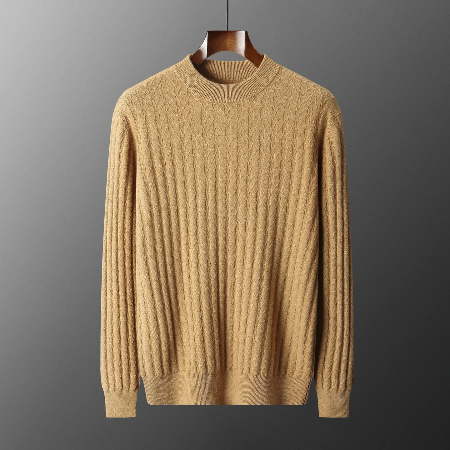 High quality men's 100% pure cashmere pullover luxury loose knit sweater Mock Neck Tops Pull Jumper trendy men's streetwear
High quality men's 100% pure cashmere pullover luxury loose knit sweater Mock Neck Tops Pull Jumper trendy men's streetwear