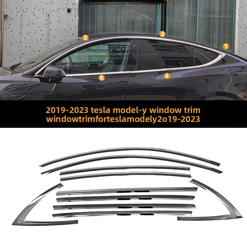 Suitable For 2017-2025 Tesla Model-3 Y Window Trim Modification Black Chrome Decorative Protective Auto Parts
Suitable For 2017-2025 Tesla Model-3 Y Window Trim Modification Black Chrome Decorative Protective Auto Parts
