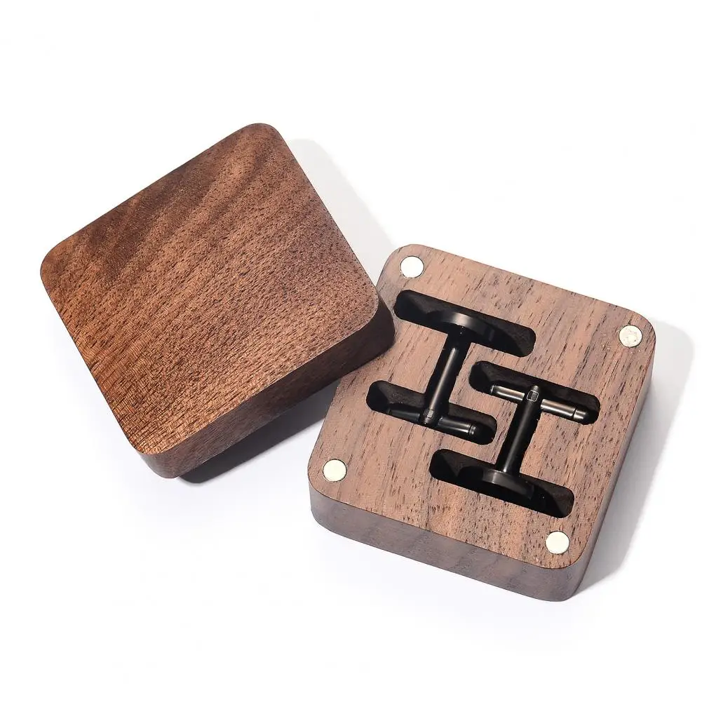 Walnut Cufflink Box Solid Wood Magnetic Closure Storage Case for Men Small Jewelry Organizer for Rings Necklace Gift Box for Men
Walnut Cufflink Box Solid Wood Magnetic Closure Storage Case for Men Small Jewelry Organizer for Rings Necklace Gift Box for Men