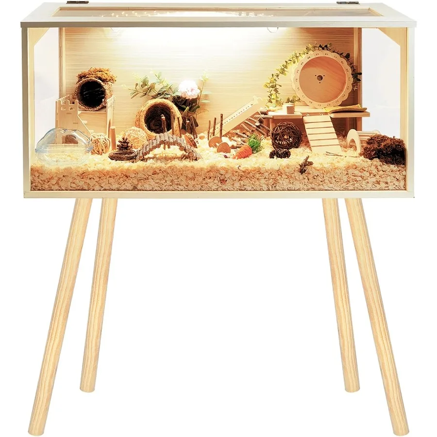Hamster Cage Wooden Chew Proof Extra Large Mice and Rat Habitat Openable Top with Acrylic Sheets Solid Built Small Animal Cage
Hamster Cage Wooden Chew Proof Extra Large Mice and Rat Habitat Openable Top with Acrylic Sheets Solid Built Small Animal Cage