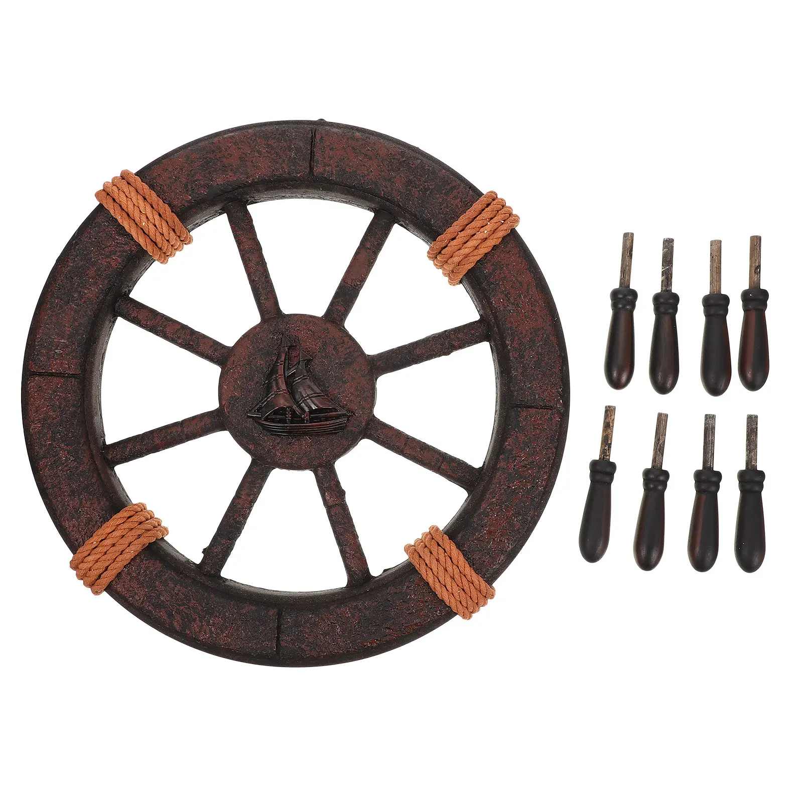 Retro Rudder Ornaments Home Wall Decor Outdoor Nautical Boat Wheel Decoration Marine Decorations
Retro Rudder Ornaments Home Wall Decor Outdoor Nautical Boat Wheel Decoration Marine Decorations
