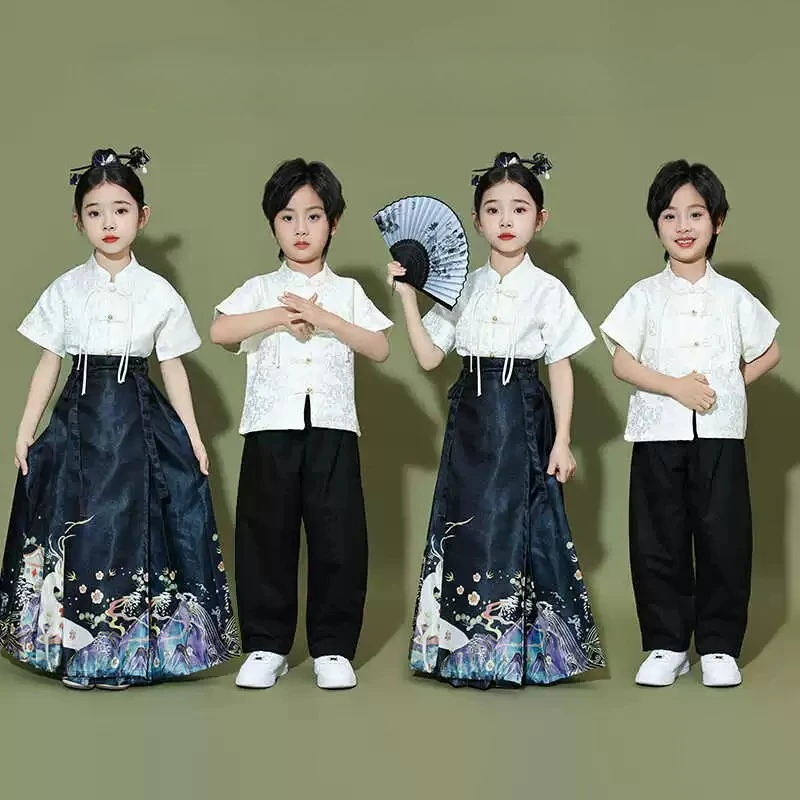 Traditional Ancient Costume Uniform Primary School Students Stage Recital Festival Dress
Traditional Ancient Costume Uniform Primary School Students Stage Recital Festival Dress