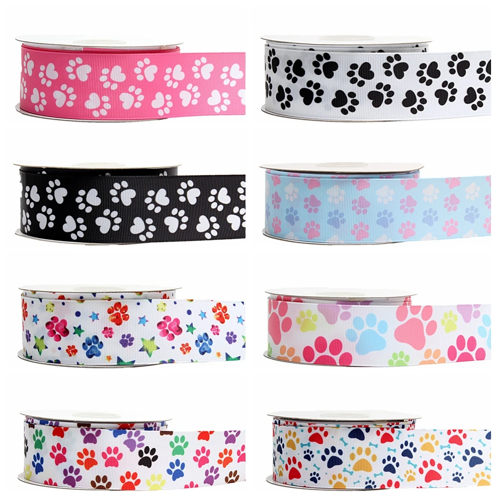 50yards Dog Paw Bone House Printed Grosgrain Ribbon Accessory Hairbow Headwear Decoration DIY Wholesale
50yards Dog Paw Bone House Printed Grosgrain Ribbon Accessory Hairbow Headwear Decoration DIY Wholesale