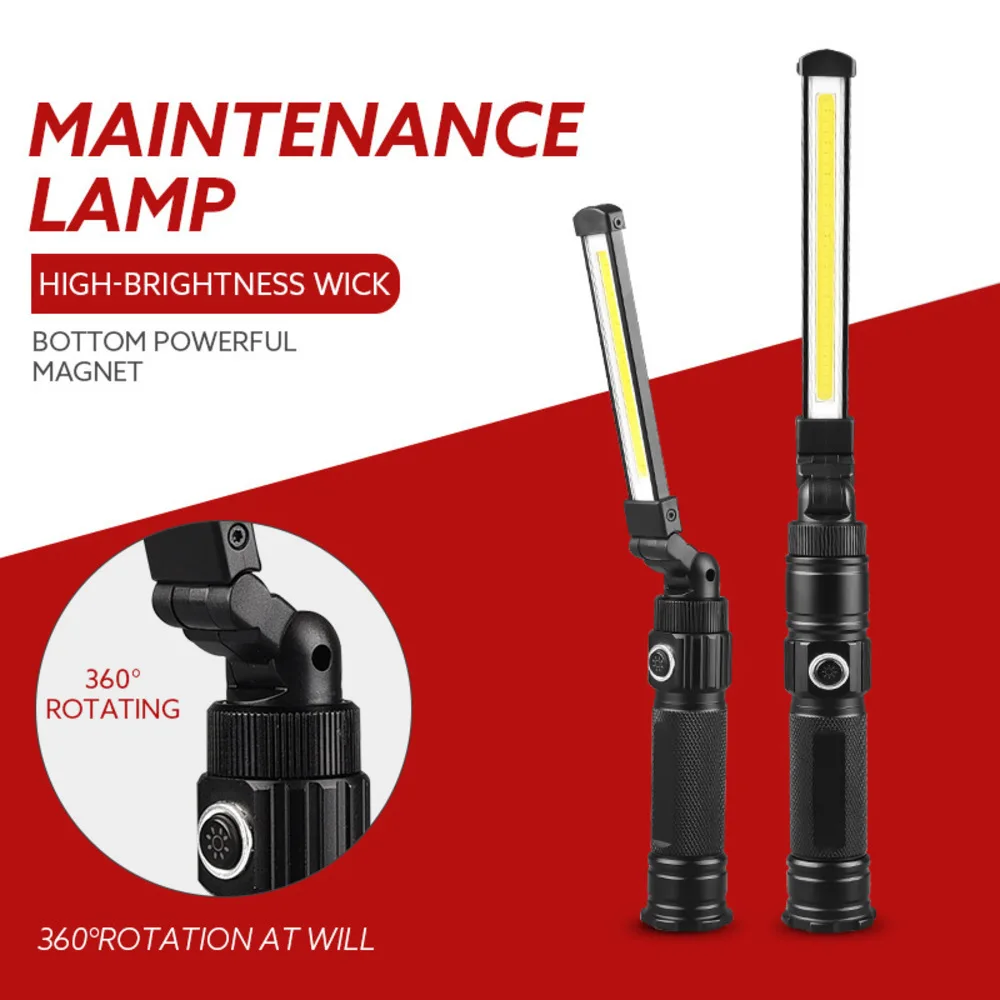 New COB Work Light USB Rechargeable LED Magnetic Folding Light for Automotive Car Repair Home Camping Emergency
New COB Work Light USB Rechargeable LED Magnetic Folding Light for Automotive Car Repair Home Camping Emergency