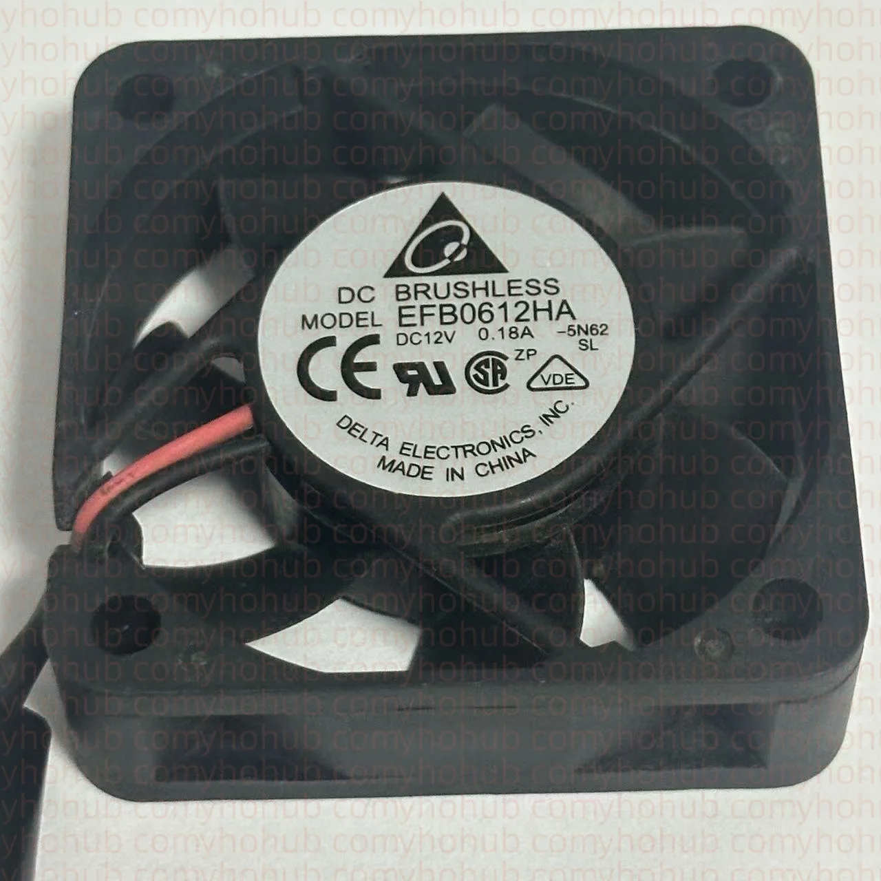 Delta Electronics EFB0612HA 5N62 DC 12V 0.18A 60x60x10mm Server Cooling Fan
Delta Electronics EFB0612HA 5N62 DC 12V 0.18A 60x60x10mm Server Cooling Fan