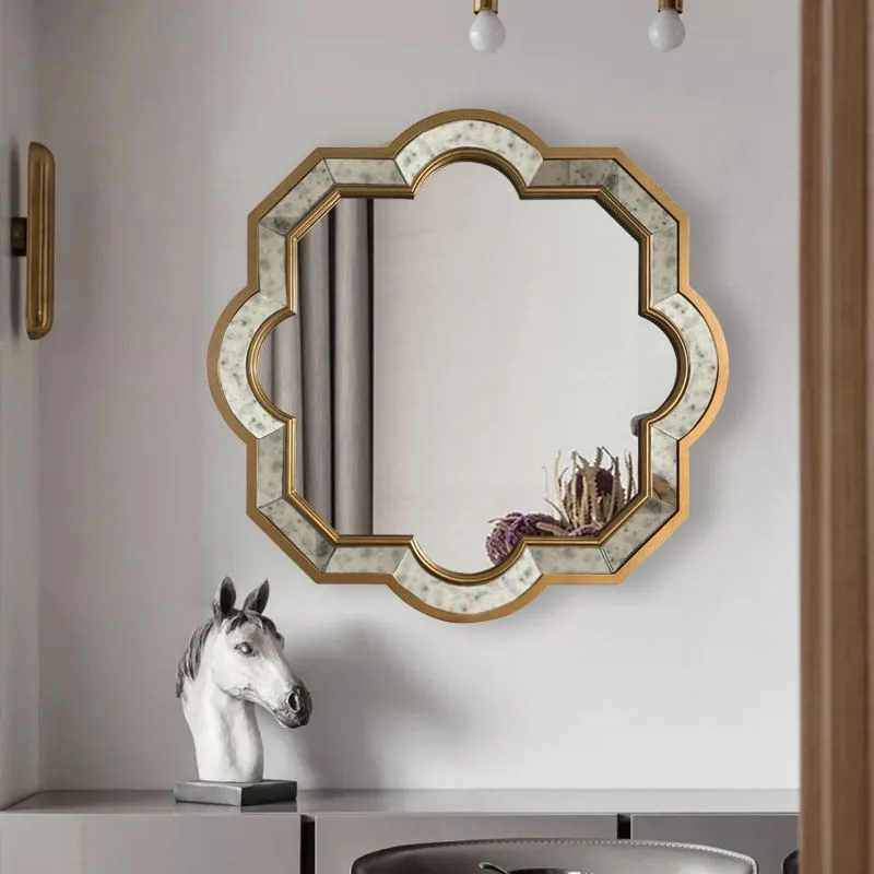 Living room background wall decorative mirror, bedroom makeup mirror, bathroom bathroom wall mirror
Living room background wall decorative mirror, bedroom makeup mirror, bathroom bathroom wall mirror