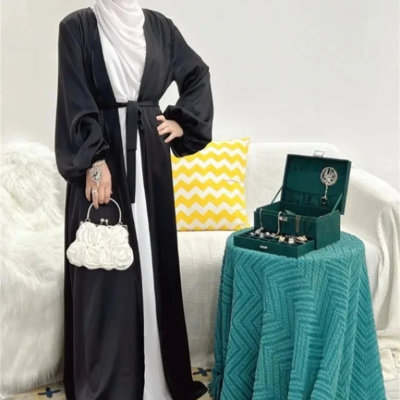 Women Abayas Muslim Kaftan Puff Sleeves Lace-up Maxi Length Ramadan Dresses Jilbabs Open Front Abayas Outwear Cardigan Coats
Women Abayas Muslim Kaftan Puff Sleeves Lace-up Maxi Length Ramadan Dresses Jilbabs Open Front Abayas Outwear Cardigan Coats