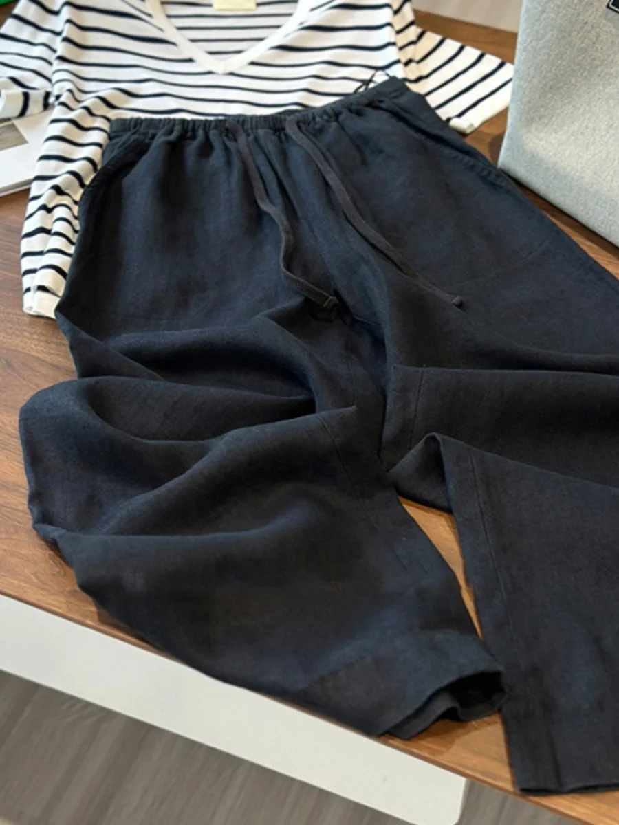 Bla Cotton Linen Pants Loose Wide Leg Thin Summer Casual Loose Slimming Japanese Sle Small Size Mountain Person Pants
Bla Cotton Linen Pants Loose Wide Leg Thin Summer Casual Loose Slimming Japanese Sle Small Size Mountain Person Pants