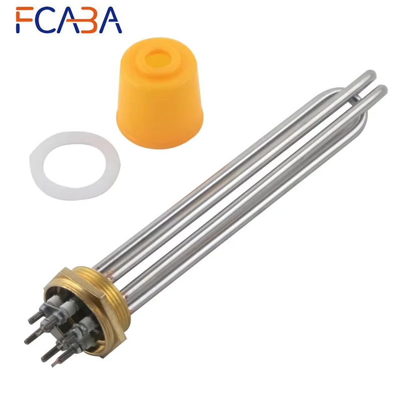 FCABA 1.5 Inch Stainless Steel Copper Head Heating Tube 220V 9KW Electric Heater Pipe Water Boiler Heating Element
FCABA 1.5 Inch Stainless Steel Copper Head Heating Tube 220V 9KW Electric Heater Pipe Water Boiler Heating Element