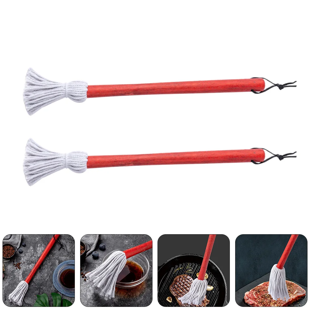 Soy Sauce Brush Basting Mop Cotton BBQ Oil Brushes Grilling Tools Kitchen Supplies Wood Handles Soft Absorbent Sauce
Soy Sauce Brush Basting Mop Cotton BBQ Oil Brushes Grilling Tools Kitchen Supplies Wood Handles Soft Absorbent Sauce
