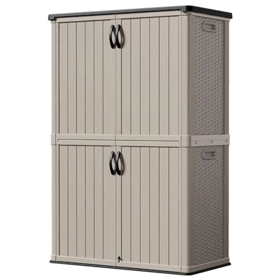 Outdoor Storage Cabinet Feet with Lockable Doors, Vertical Storage Shed Waterproof Patio Tools Storage Box for Sofa Cushions, G
Outdoor Storage Cabinet Feet with Lockable Doors, Vertical Storage Shed Waterproof Patio Tools Storage Box for Sofa Cushions, G