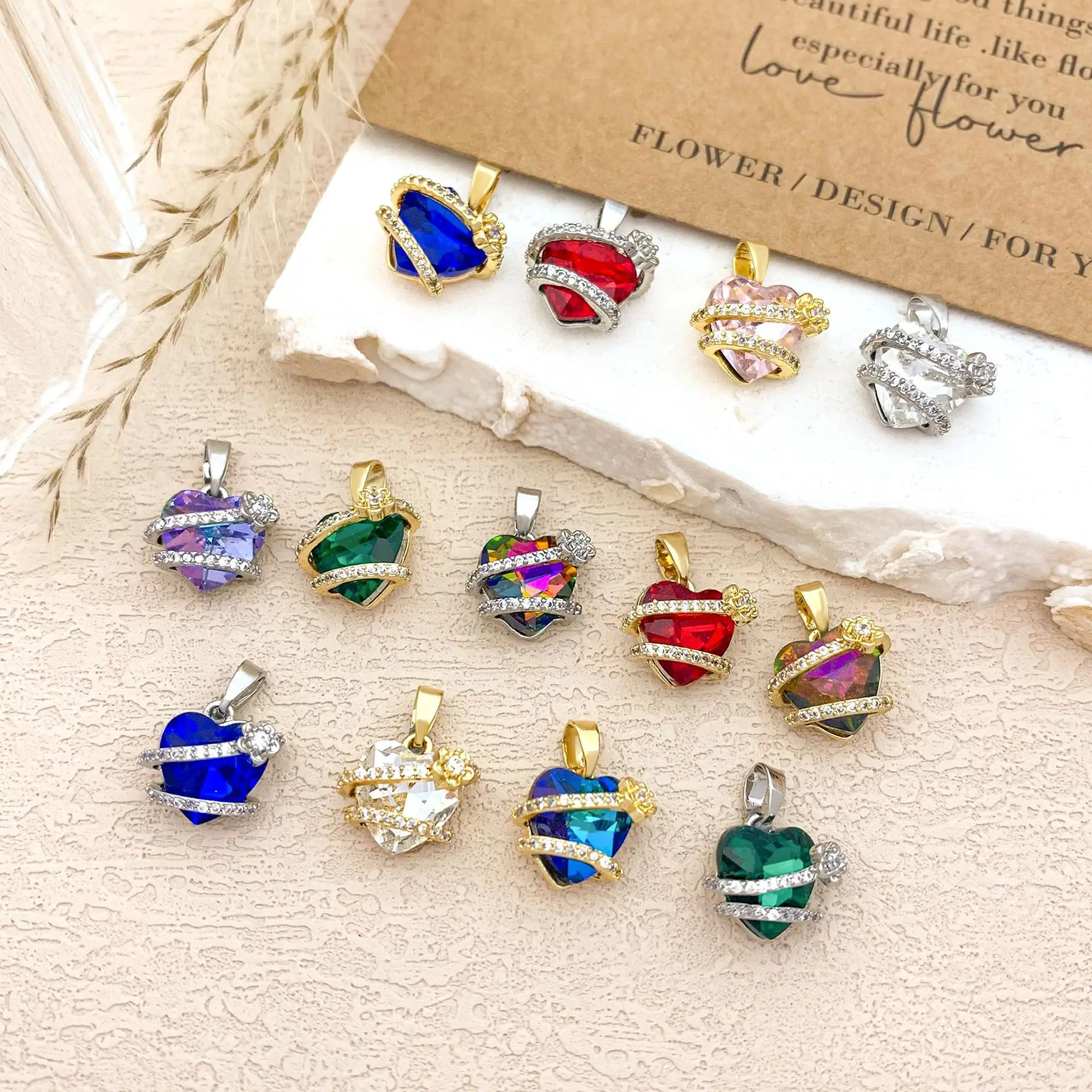13Pcs Pendant Colorful Flower Ocean Heart Hot Sale DIY Jewelry Accessories Simple Elegant Fashion Versatile Necklace Accessories
13Pcs Pendant Colorful Flower Ocean Heart Hot Sale DIY Jewelry Accessories Simple Elegant Fashion Versatile Necklace Accessories