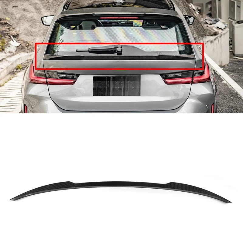 Carbon fiber rear spoiler suitable M3 G81, 3 Series G21 Avant (2021 and later models), and M4 style.
Carbon fiber rear spoiler suitable M3 G81, 3 Series G21 Avant (2021 and later models), and M4 style.