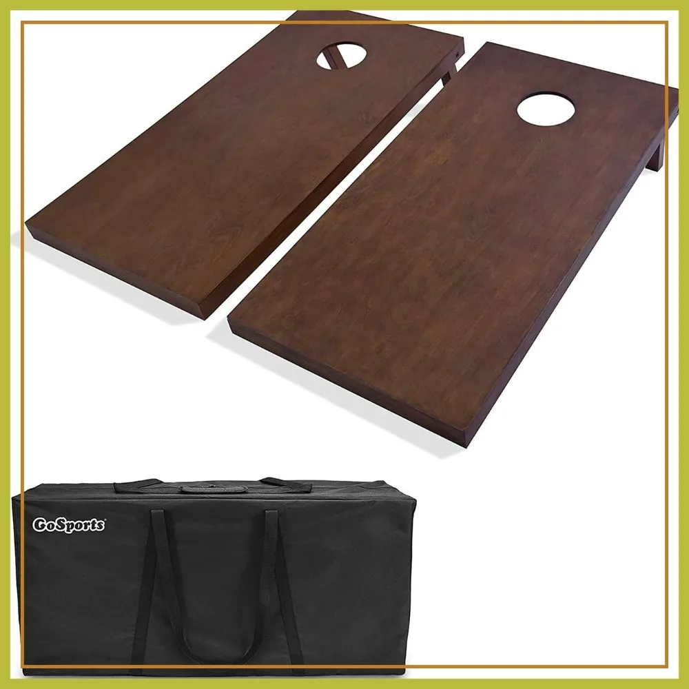 4 ft x 2 ft Regulation Size Wooden Cornhole Boards Set with Carrying Case
4 ft x 2 ft Regulation Size Wooden Cornhole Boards Set with Carrying Case
