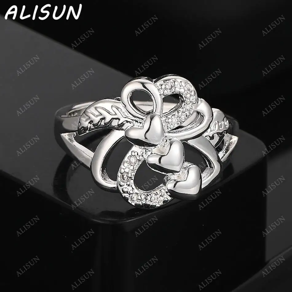 ALISUN 925 Sterling Silver Size 7-10 Zircon Hearts Ring For Women Fashion Jewelry Charm Grace Noble Wedding Accessories
ALISUN 925 Sterling Silver Size 7-10 Zircon Hearts Ring For Women Fashion Jewelry Charm Grace Noble Wedding Accessories