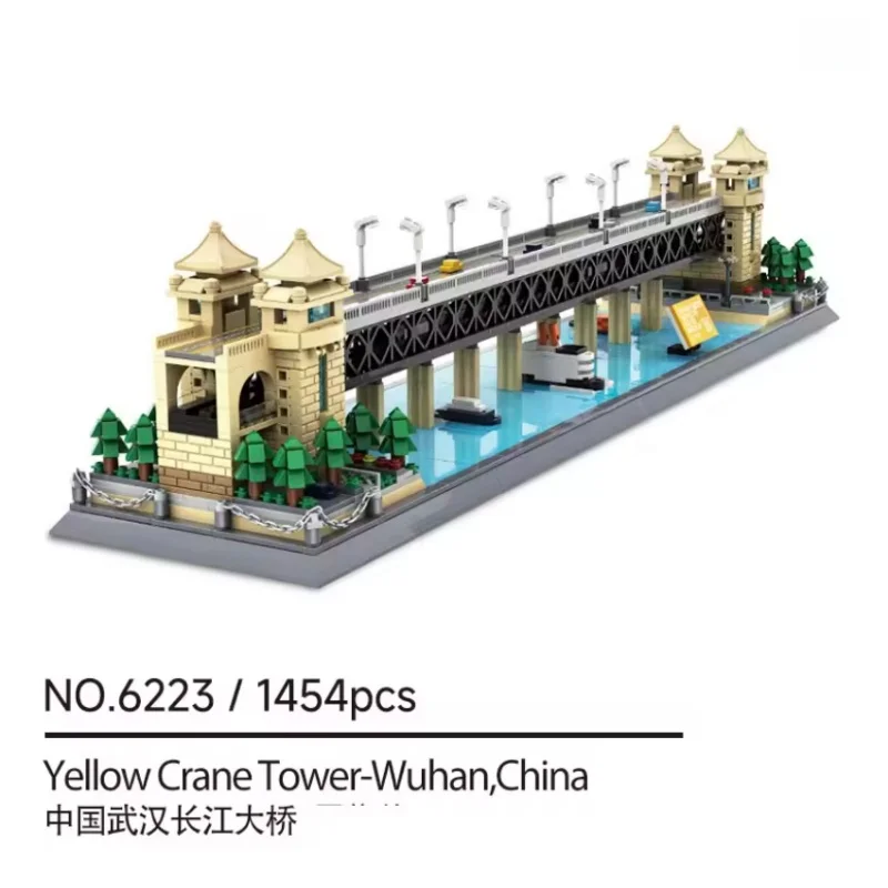 1454Pcs China Wuhan Yangtze River Bridge Assembly Toy for Children and Adults Collectors
1454Pcs China Wuhan Yangtze River Bridge Assembly Toy for Children and Adults Collectors