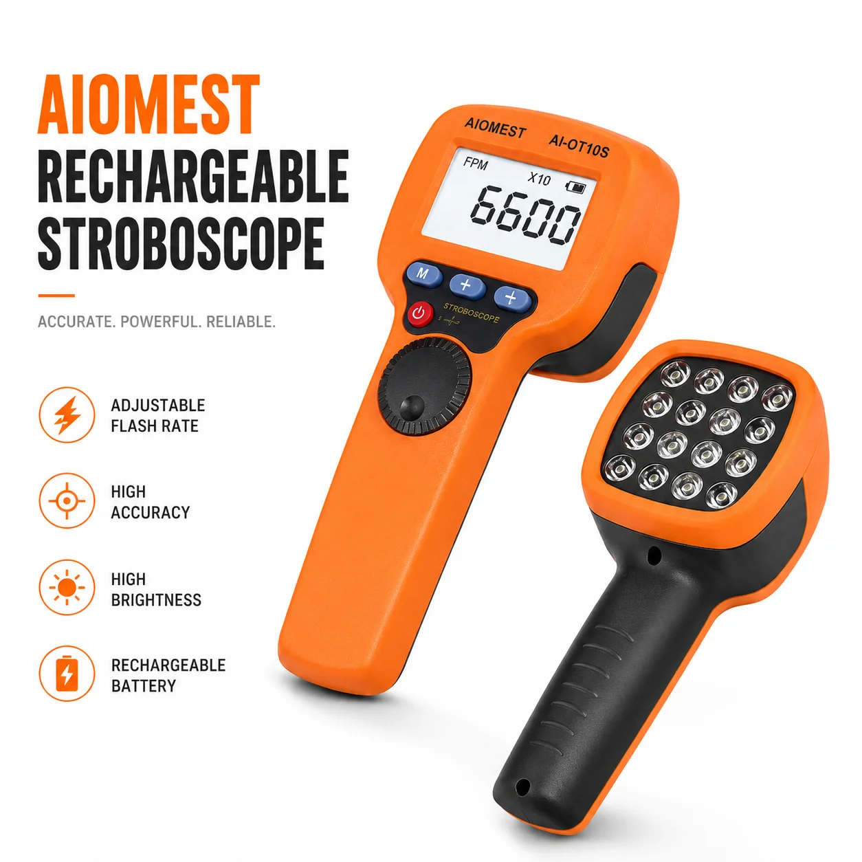 Digital LED Stroboscope 60~99999 RPM/Hz Non-Contact Tachometer Adjustable Strobe Light Speedometer for HVAC Motor Measuring
Digital LED Stroboscope 60~99999 RPM/Hz Non-Contact Tachometer Adjustable Strobe Light Speedometer for HVAC Motor Measuring