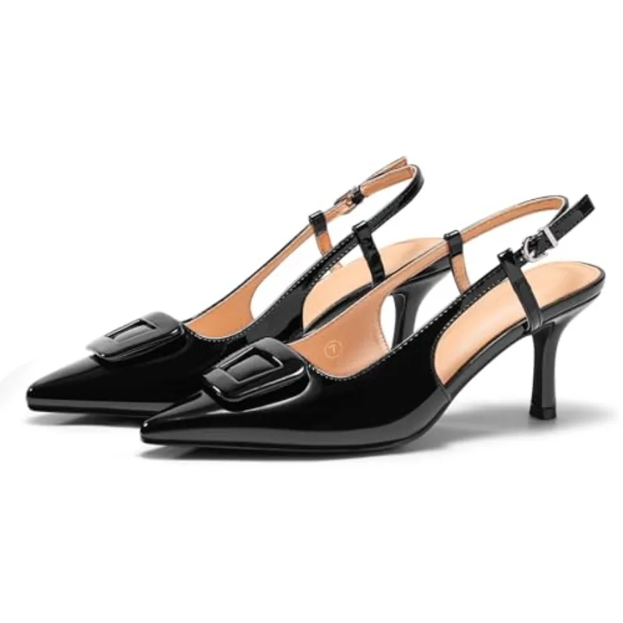 Coutgo Womens Slingback High Heels Closed Pointed Toe Pumps Ankle Strap Work Dress Shoes
Coutgo Womens Slingback High Heels Closed Pointed Toe Pumps Ankle Strap Work Dress Shoes