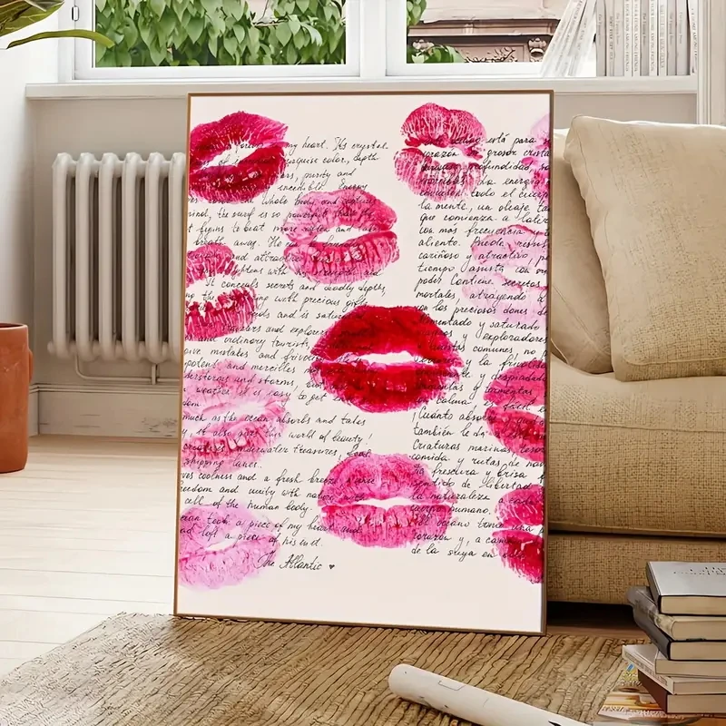 Fashionable Red Lip Kiss Love Canvas Art Printing Retro 1970s Style Wall Modern Living Room Room Dining Room Home Decoration
Fashionable Red Lip Kiss Love Canvas Art Printing Retro 1970s Style Wall Modern Living Room Room Dining Room Home Decoration