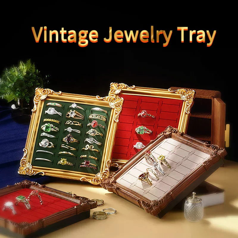 European Style Picture Frame Vintage Jewelry Display Tray Ring Holder & Earring Organizer for Dresser, Shop Display & Home Decor
European Style Picture Frame Vintage Jewelry Display Tray Ring Holder & Earring Organizer for Dresser, Shop Display & Home Decor
