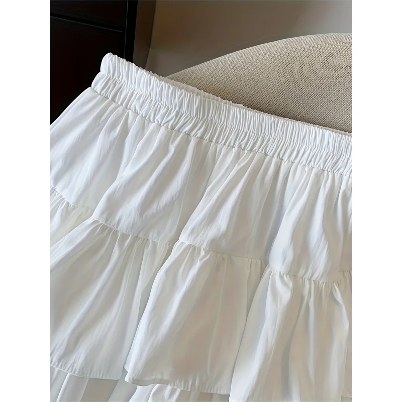 Cake Skirt Short White Skirt Women'S Summer New Ruffle Leaf Wind Small Skirt Princess Tutu Skirt Trousers Skirt
Cake Skirt Short White Skirt Women'S Summer New Ruffle Leaf Wind Small Skirt Princess Tutu Skirt Trousers Skirt