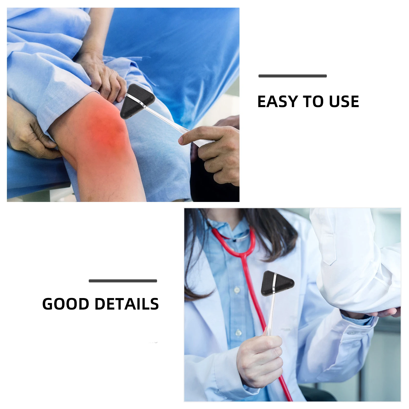 2Pcs Neurological Reflex Hammers Durable Aluminum Alloy Triangle Shaped Plexor for Medical Diagnosis Testing Hospital Use
2Pcs Neurological Reflex Hammers Durable Aluminum Alloy Triangle Shaped Plexor for Medical Diagnosis Testing Hospital Use