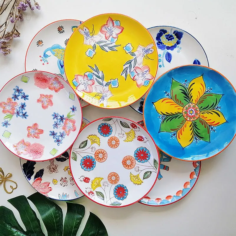Hand Painted Ceramic Steak Plate Western Dinnerware Individual Dessert Plate Home Art Tableware For Banquet Serving Dish Gift
Hand Painted Ceramic Steak Plate Western Dinnerware Individual Dessert Plate Home Art Tableware For Banquet Serving Dish Gift
