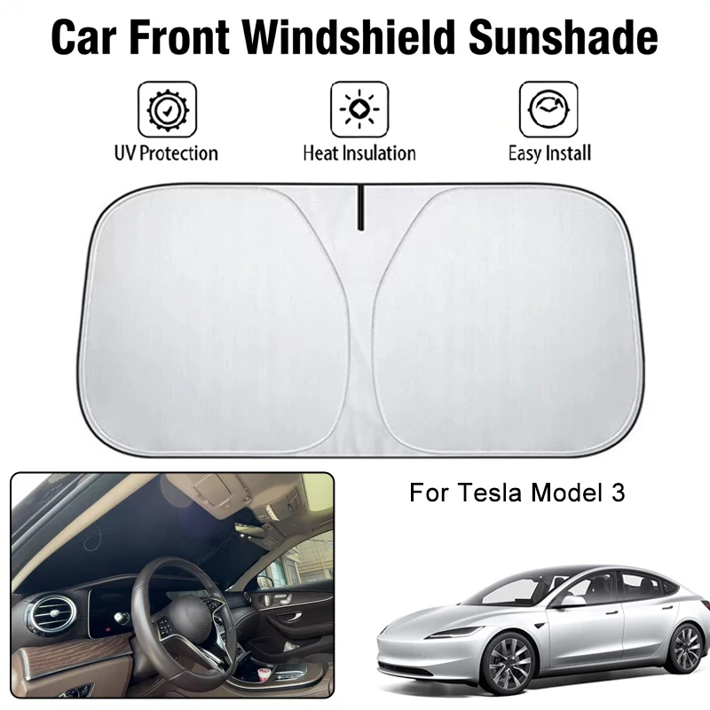 Foldable Car Windshield Sun Shade UV Block Heat Insulation For Tesla Model 3 Interior Protection Accessories
Foldable Car Windshield Sun Shade UV Block Heat Insulation For Tesla Model 3 Interior Protection Accessories