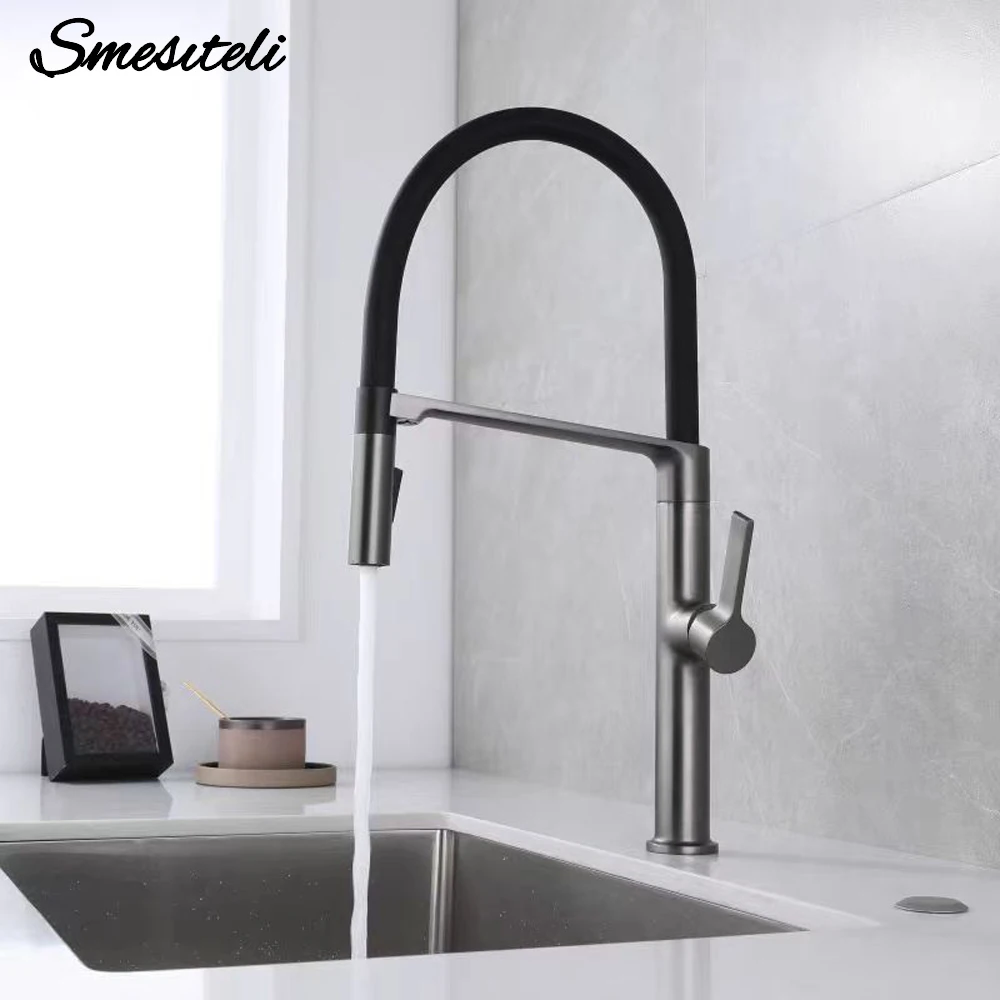 Gunmetal Rubber Kitchen Faucet Mixer Rotation Pull Down Stream Sprayer Taps Hot And Cold Water Single Hole Single Handle Faucet
Gunmetal Rubber Kitchen Faucet Mixer Rotation Pull Down Stream Sprayer Taps Hot And Cold Water Single Hole Single Handle Faucet