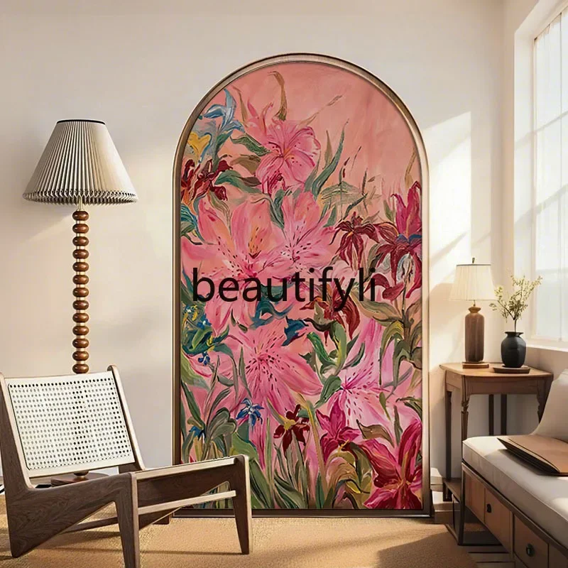 French medieval flower bud solid wood screen partition living room bedroom entrance blocking office hotel mobile seat scre
French medieval flower bud solid wood screen partition living room bedroom entrance blocking office hotel mobile seat scre