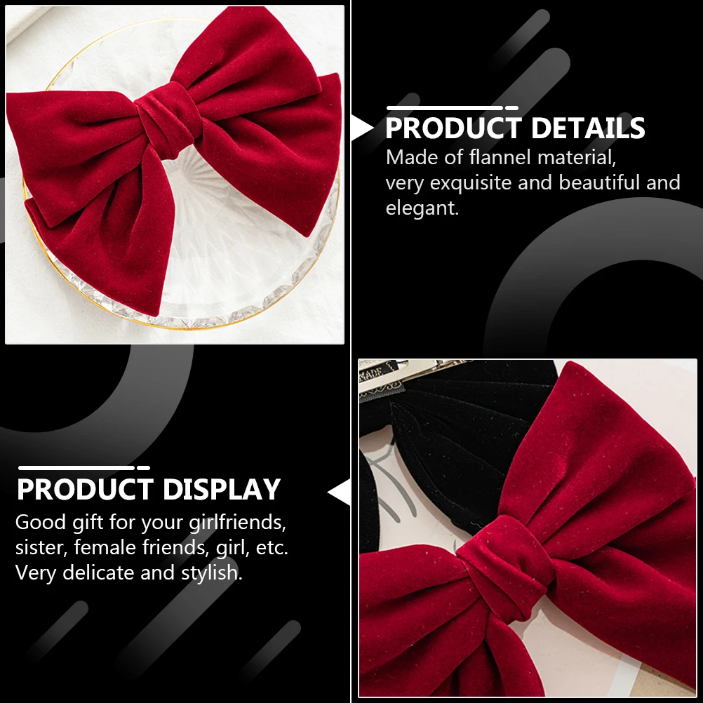 2pcs Flannel Bowknot Hair Clips Elegant Hair Accessories For Women Girls Wedding Party Banquet Decoration Hairpin Children
2pcs Flannel Bowknot Hair Clips Elegant Hair Accessories For Women Girls Wedding Party Banquet Decoration Hairpin Children