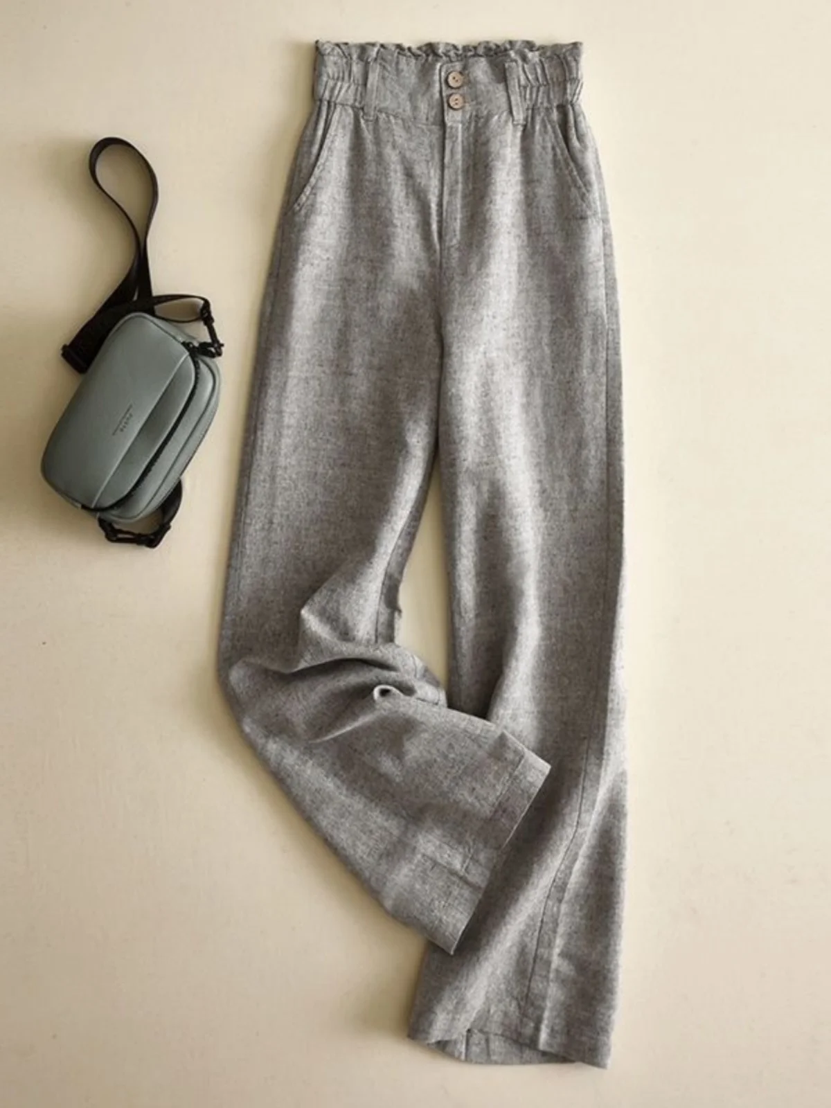 High Waist Wide Leg Cotton Linen Casual Pants Women's Spring Summer New Style Mom's Trendy Straight Leg Trousers
High Waist Wide Leg Cotton Linen Casual Pants Women's Spring Summer New Style Mom's Trendy Straight Leg Trousers