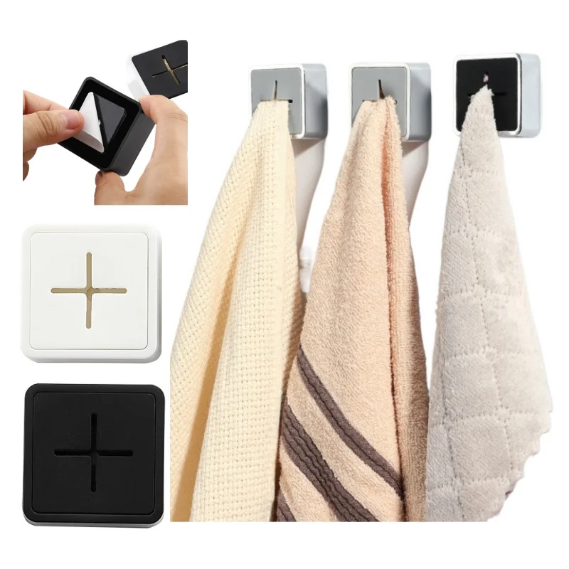 4pcs Square Non-punching Bathroom Kitchen Towel Clip Silicone Multi-purpose Hook Set Storage Plug
4pcs Square Non-punching Bathroom Kitchen Towel Clip Silicone Multi-purpose Hook Set Storage Plug