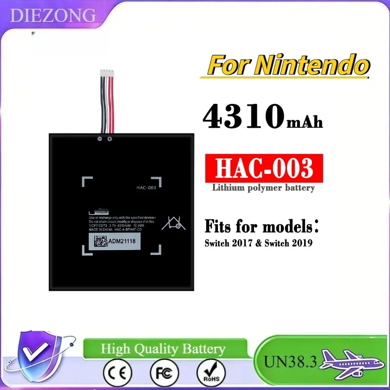 In Stock Battery HAC-003 For Nintendo Switch 2017/2019 Game Consoles, Durable Battery Plate
In Stock Battery HAC-003 For Nintendo Switch 2017/2019 Game Consoles, Durable Battery Plate