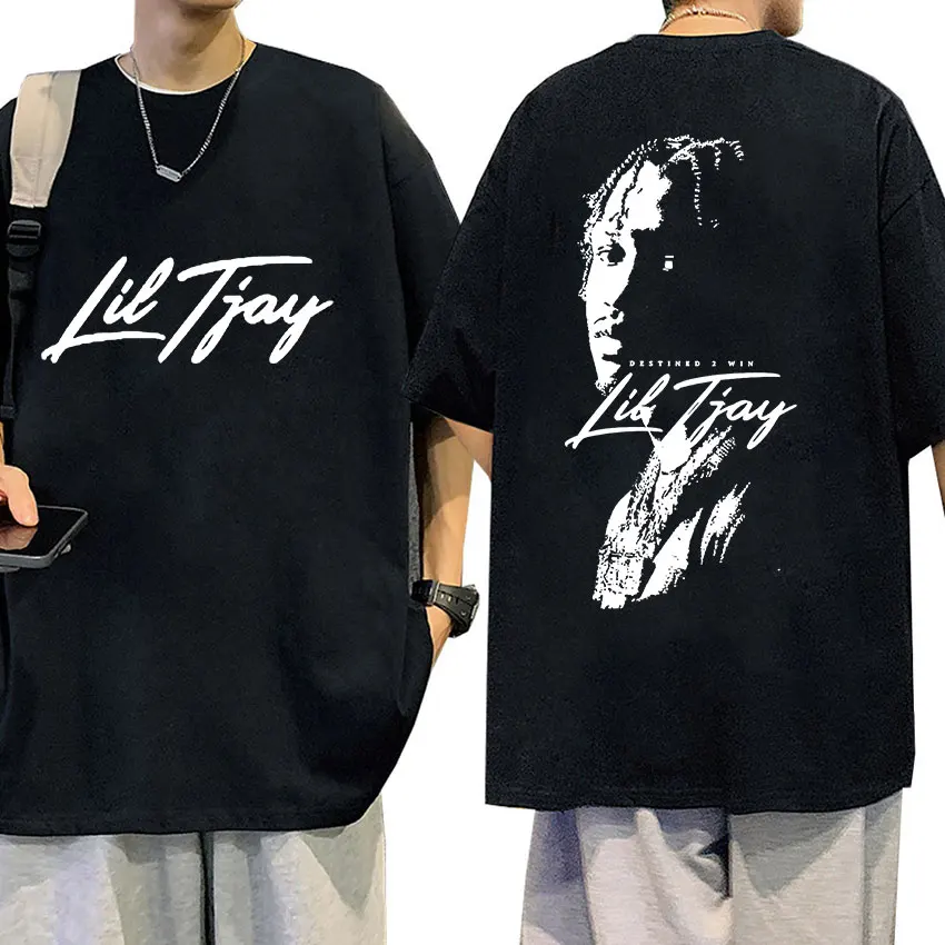 Rapper Lil Tjay Destined 2 Win Music Album Print TShirt Men's Hip Hop Oversized T-Shirt Tops Men 100% Cotton T Shirts Streetwear
Rapper Lil Tjay Destined 2 Win Music Album Print TShirt Men's Hip Hop Oversized T-Shirt Tops Men 100% Cotton T Shirts Streetwear