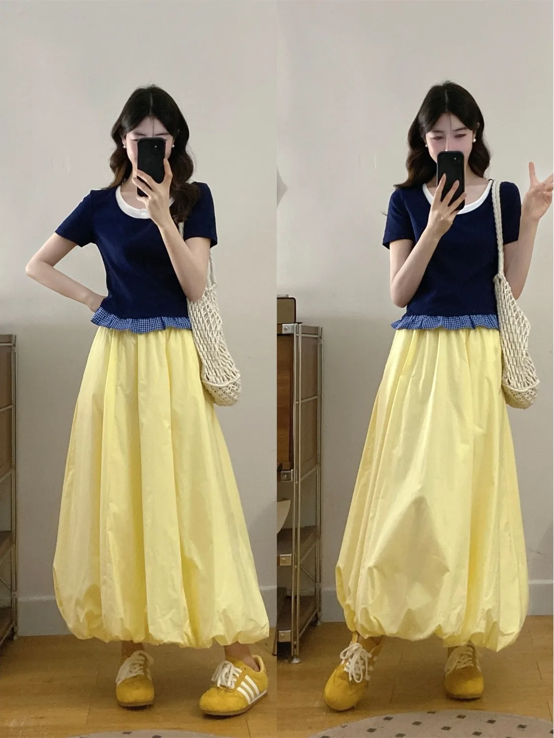 plus Size Fashionable Loose Set Summer Half Body Skirt Two Piece Suit Women's Clothing Commute Simple Style Short Sleeve
plus Size Fashionable Loose Set Summer Half Body Skirt Two Piece Suit Women's Clothing Commute Simple Style Short Sleeve
