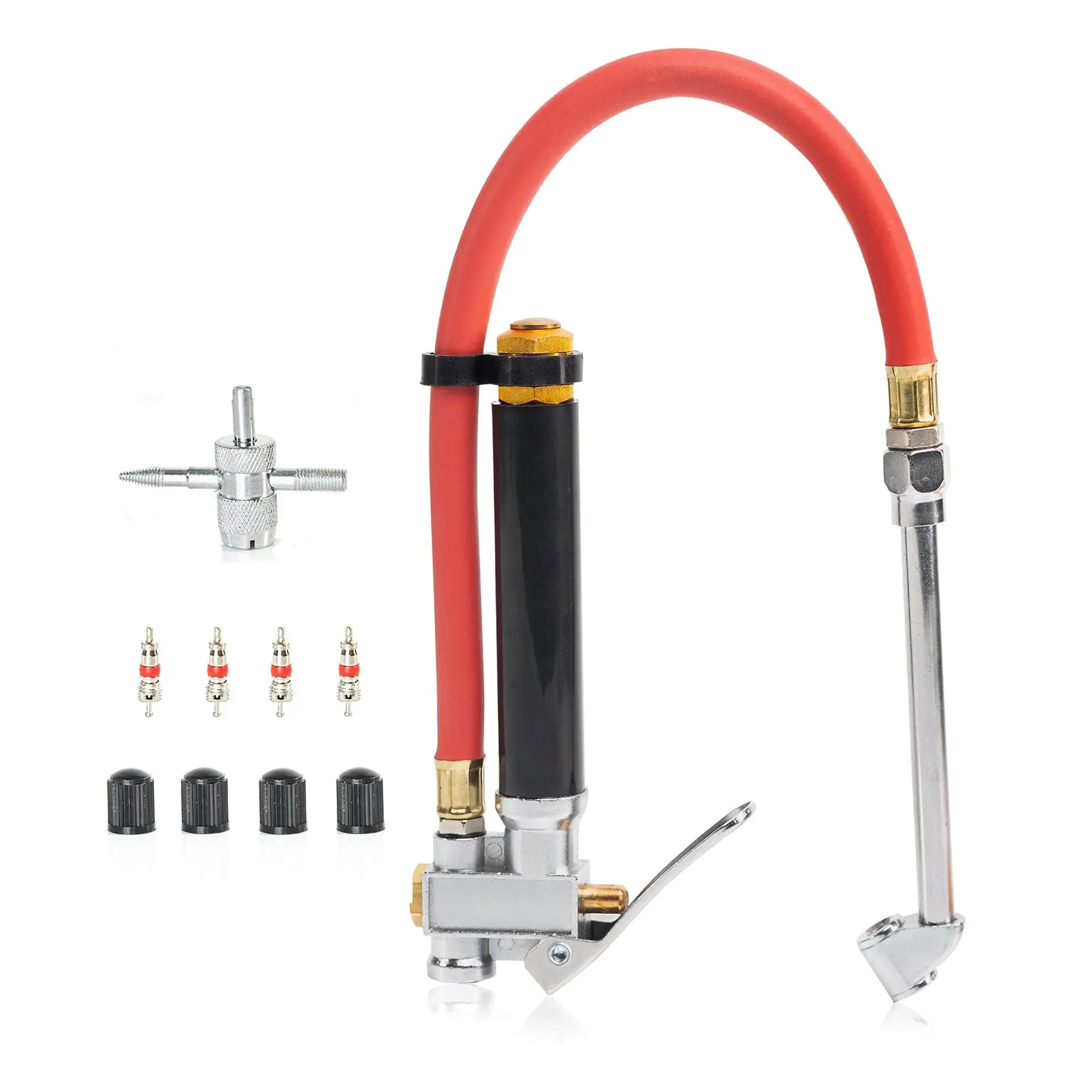 Handheld Tire Inflator Gauge - Multifunctional Air Pressure Gun with Swivel Head for Car Tires
Handheld Tire Inflator Gauge - Multifunctional Air Pressure Gun with Swivel Head for Car Tires