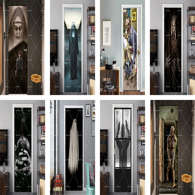 Retro Door Stickers 3D Self Adhesive Nun/Ghost Funny Stickers Peel and Stick Decoration Home Door Wallpaper Mural Decals Poster
Retro Door Stickers 3D Self Adhesive Nun/Ghost Funny Stickers Peel and Stick Decoration Home Door Wallpaper Mural Decals Poster
