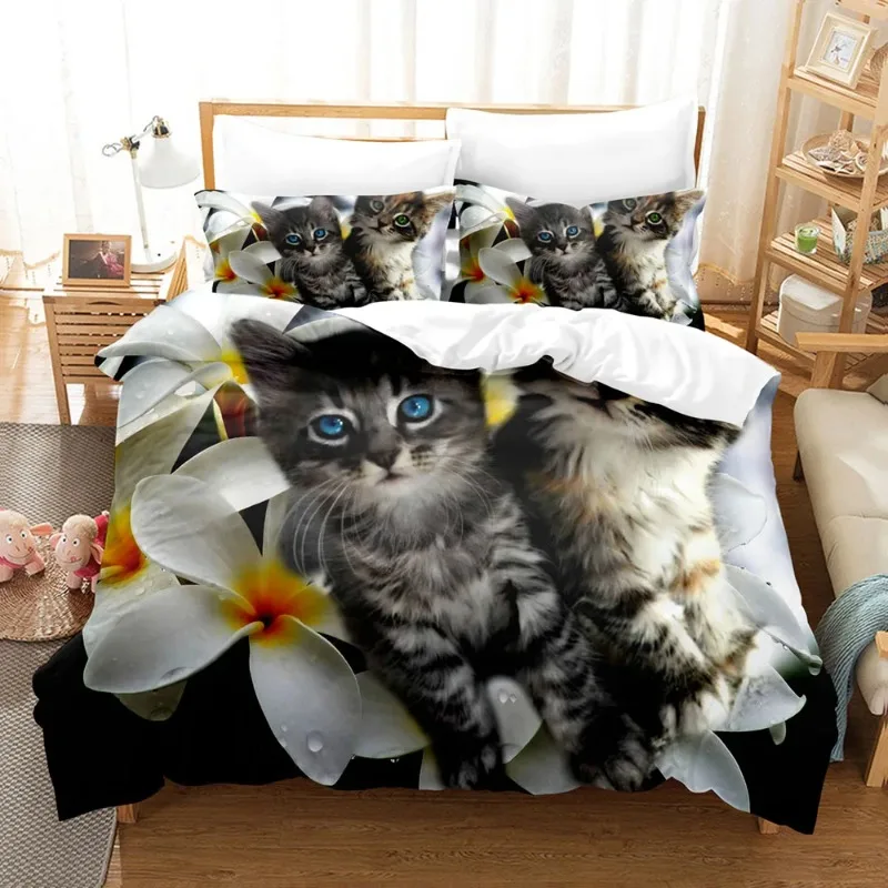 Dropshipping Bed Linens Sets Duvet Covet Pillowcases Bedroom Bed Cover Set 2-3 Pcs Ropa De Cama 3d Pet Cat Cute Bed Set 150x200
Dropshipping Bed Linens Sets Duvet Covet Pillowcases Bedroom Bed Cover Set 2-3 Pcs Ropa De Cama 3d Pet Cat Cute Bed Set 150x200