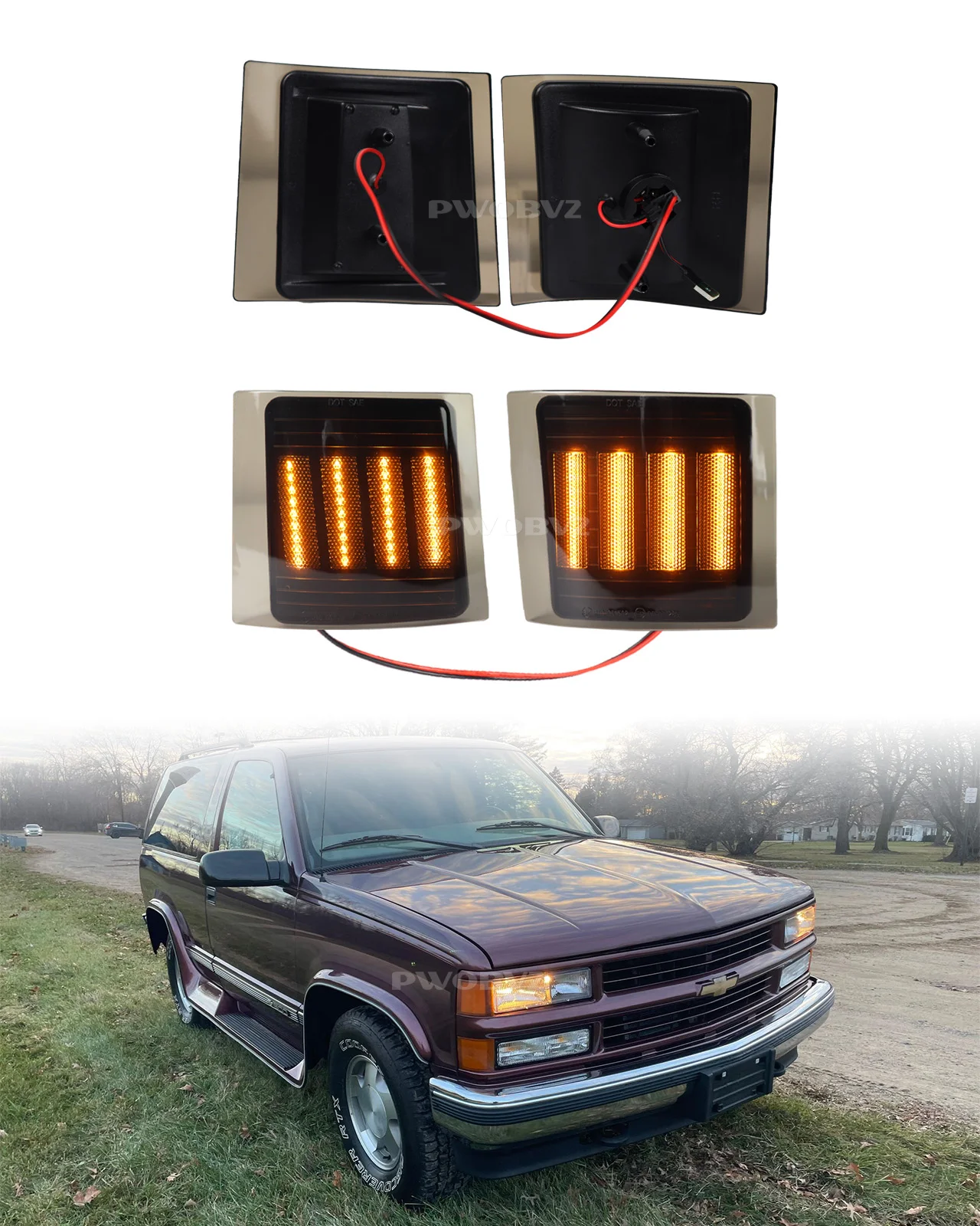 LED Blinker Amber Indicator Front Side Marker Corner Lights Chevy C/K 1500 2500 3500 Suburban Silverado Tahoe Yukon
LED Blinker Amber Indicator Front Side Marker Corner Lights Chevy C/K 1500 2500 3500 Suburban Silverado Tahoe Yukon