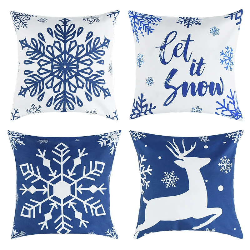 45cm Christmas Pillowcase Cushion Cover Snowflake Xmas Deer Pillow Case 2025 New Year Christmas Decorations For Home Ornament
45cm Christmas Pillowcase Cushion Cover Snowflake Xmas Deer Pillow Case 2025 New Year Christmas Decorations For Home Ornament