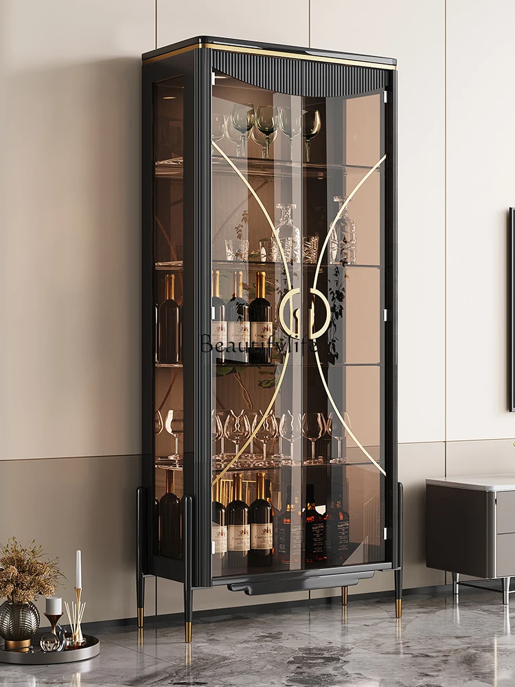 Living Room 2024 New Light Luxury High-End Glass Wine Cabinet Wall Small Household Storage Cabinet
Living Room 2024 New Light Luxury High-End Glass Wine Cabinet Wall Small Household Storage Cabinet