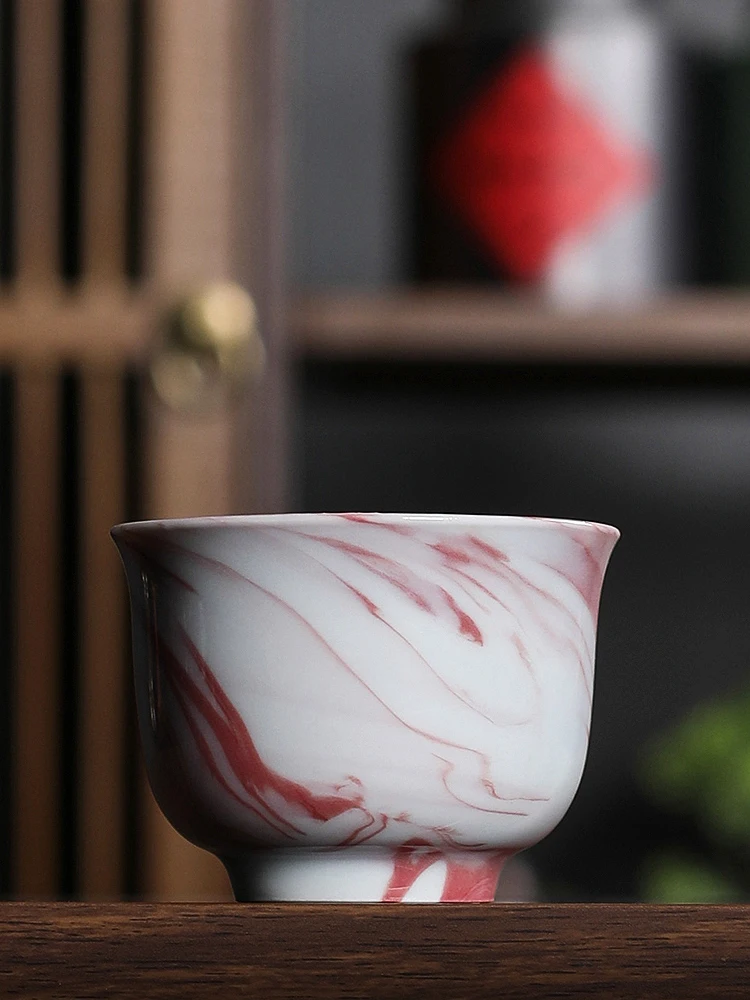 Handmade Blue Porcelain Ceramic Tea Cup Chinese Style Retro Gongfu Tea Cup for Home Use Single Cup Dragon Well Tea Set
Handmade Blue Porcelain Ceramic Tea Cup Chinese Style Retro Gongfu Tea Cup for Home Use Single Cup Dragon Well Tea Set