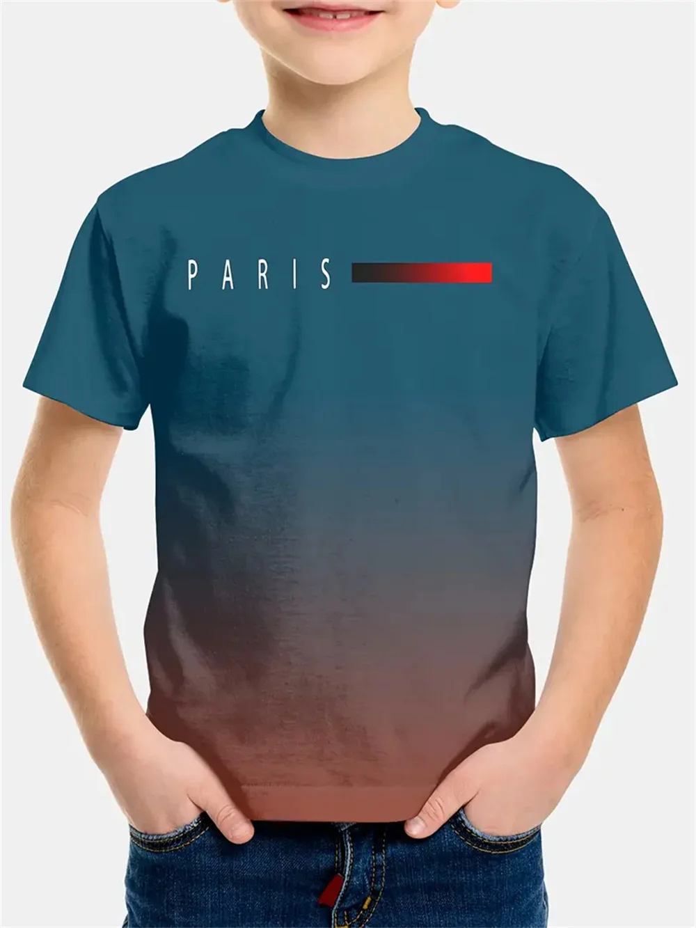 Simple Casual Baby T-Shirts Letter Gradient 3d Print Boys Girls Clothes Short Sleeve Top Tees Boys Fashion Children's T-Shirt
Simple Casual Baby T-Shirts Letter Gradient 3d Print Boys Girls Clothes Short Sleeve Top Tees Boys Fashion Children's T-Shirt