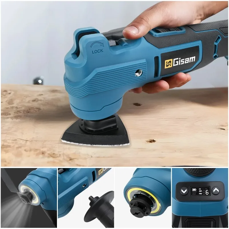 【Hot Item】 7Gear Brushless Oscillating MultiTool 20000OPM Electric Woodworking Cutting Saw Home Decoration for 18v Battery
【Hot Item】 7Gear Brushless Oscillating MultiTool 20000OPM Electric Woodworking Cutting Saw Home Decoration for 18v Battery