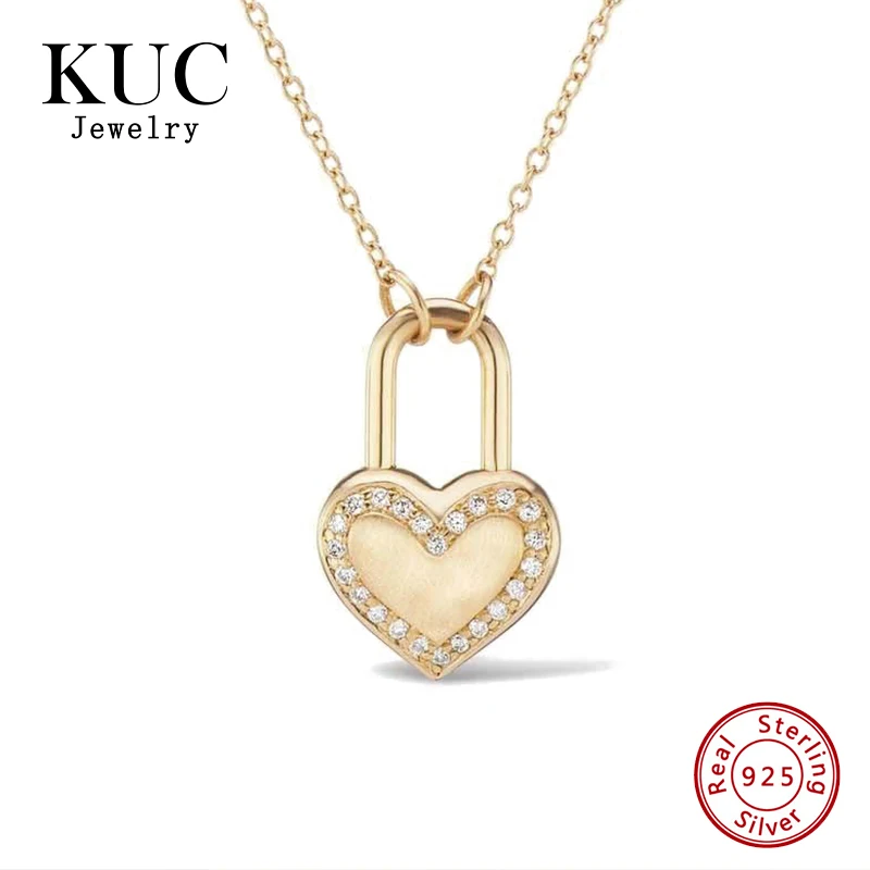 Fine Jewelry Valentine's Day Gift Necklace Women Sweet 925 Sterling Silver Love Heart Shape Lock Pendant Necklaces for Girls
Fine Jewelry Valentine's Day Gift Necklace Women Sweet 925 Sterling Silver Love Heart Shape Lock Pendant Necklaces for Girls