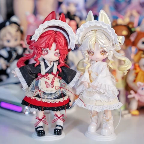 Authentic Blind Box Inedible Doll Jumping Moon Time Rabbit Treasure Action Figure 12 Points Bjd Mystery Box Collectable Toy Gifs