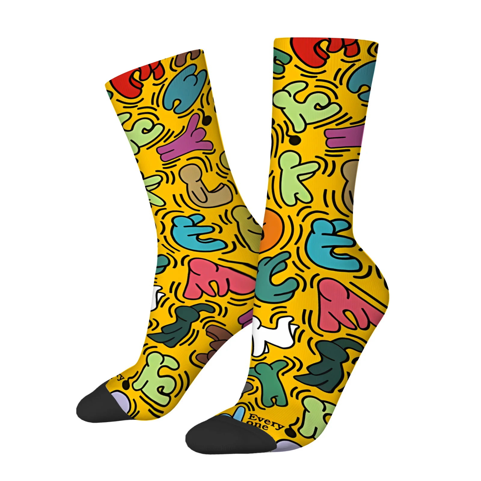 1 пара новых носков, модный узор, тканый полиэстер и спандекс, мягкие и удобные носки для отдыха, дышащие, впитывающие пот
1 пара новых носков, модный узор, тканый полиэстер и спандекс, мягкие и удобные носки для отдыха, дышащие, впитывающие пот