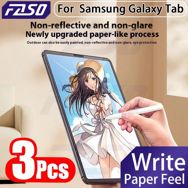 FASO 3 шт. бумажная защитная пленка для экрана для Samsung Galaxy Tab S7 S8 Plus Ultra Samsung tab S6 Lite s7 s9 fe A8 A9 без стекла
FASO 3 шт. бумажная защитная пленка для экрана для Samsung Galaxy Tab S7 S8 Plus Ultra Samsung tab S6 Lite s7 s9 fe A8 A9 без стекла