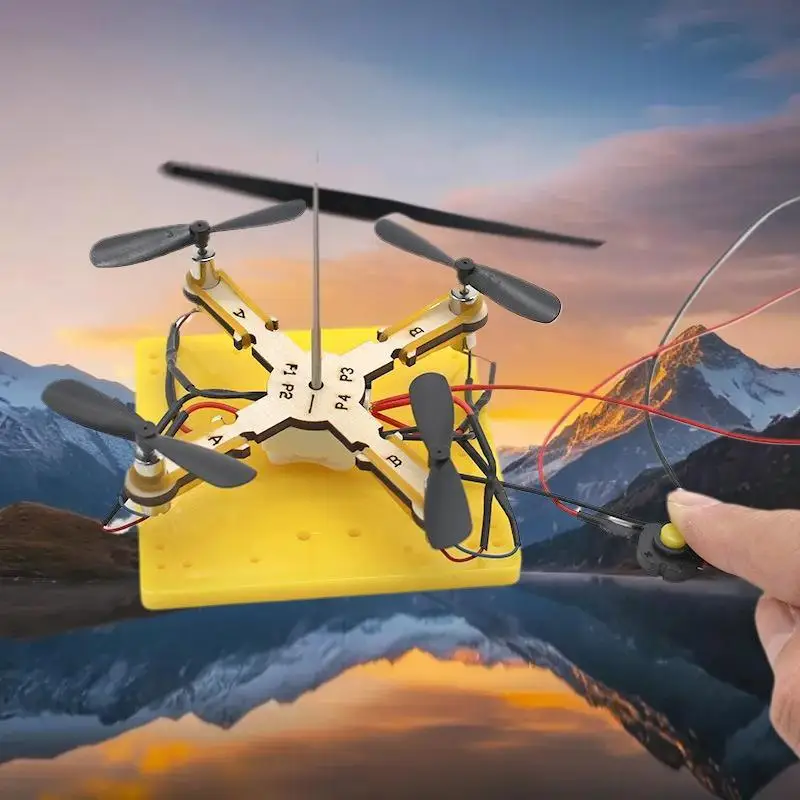 DIY 4-Leaf Drone Model Kit - Children's Technological Physics Education Tool, Science Game & Learning Puzzle Toy.
DIY 4-Leaf Drone Model Kit - Children's Technological Physics Education Tool, Science Game & Learning Puzzle Toy.